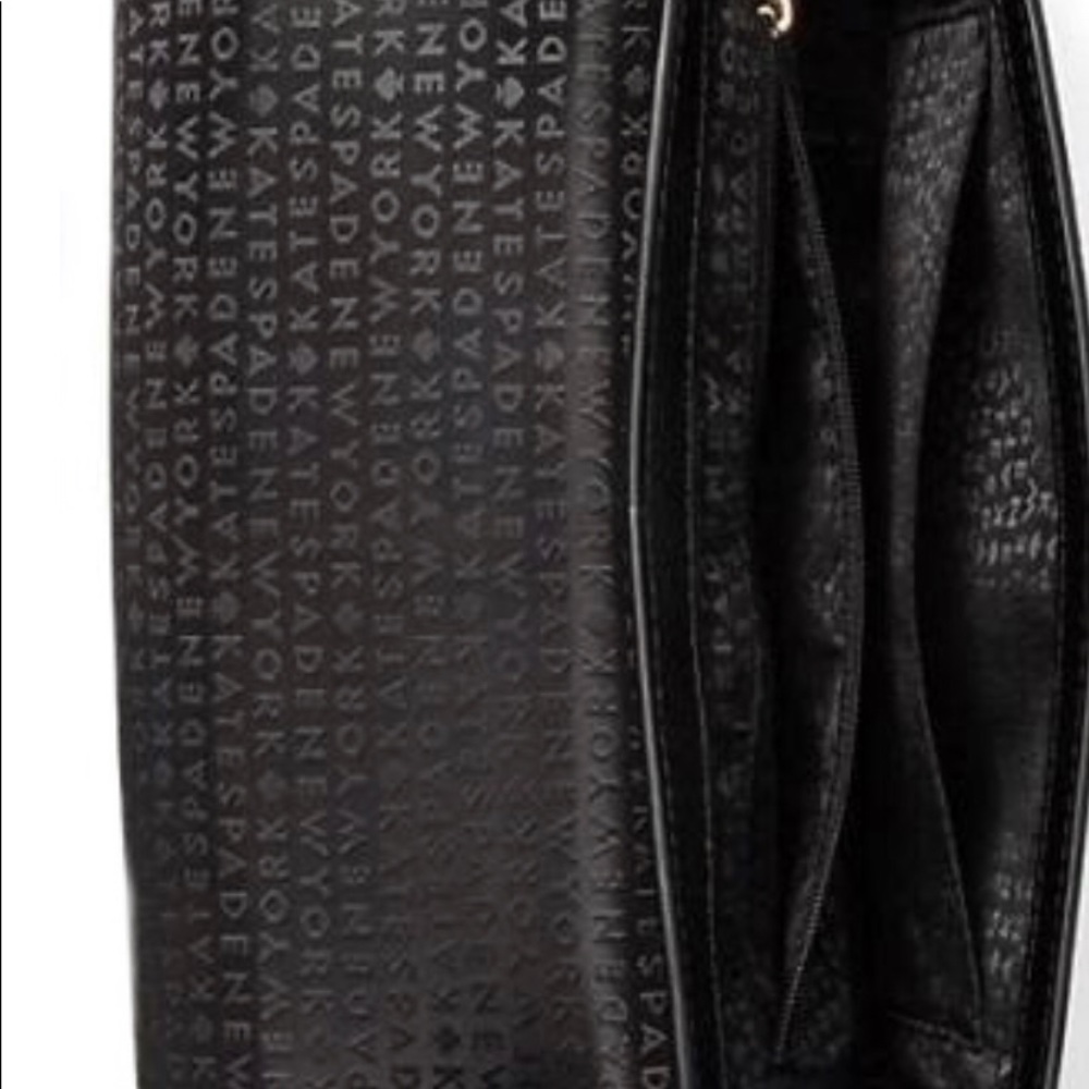 🌸 Kate Spade Maisie Leather Crossbody Handle Purse Black - Picture 3 of 5